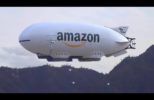 Video of an Amazon Blimp Unloading Delivery Drones (Concept)